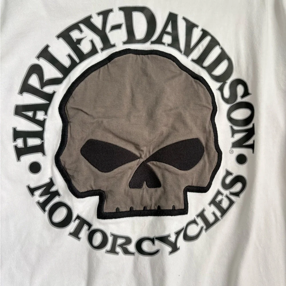 Harley-Davidson White and Black Graphic Long Sleeve - Picture 6 of 10